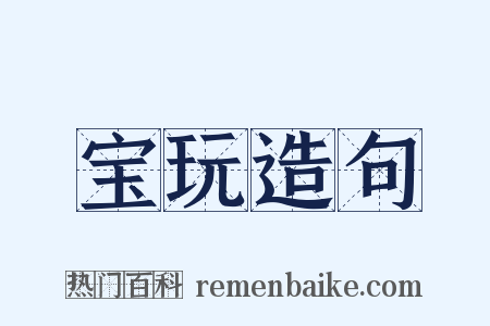 宝玩造句是什么意思的图片